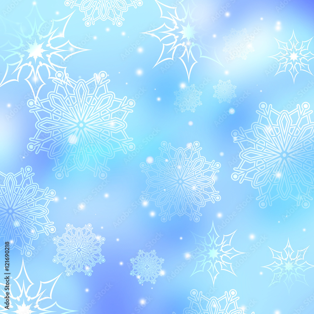 クリスマス 雪の結晶 雪 結晶 フレーム Stock Illustration Adobe Stock