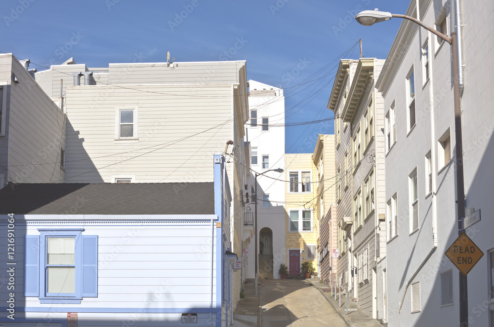 Obraz premium Dead end street San Francisco California.