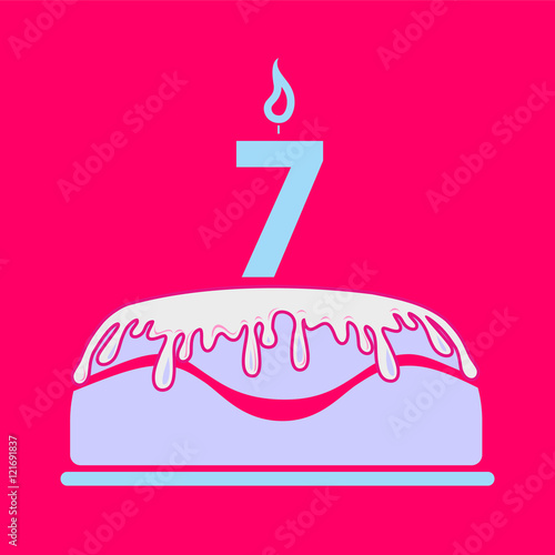 tort urodzinowy, Birthday card with cake