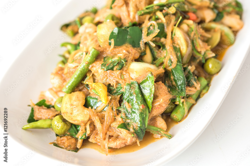 Mixed Vegetable Curry with Pork (Northern Thai Cuisine) Mixed Vegetable Curry with Pork (Northern Thai Cuisine)