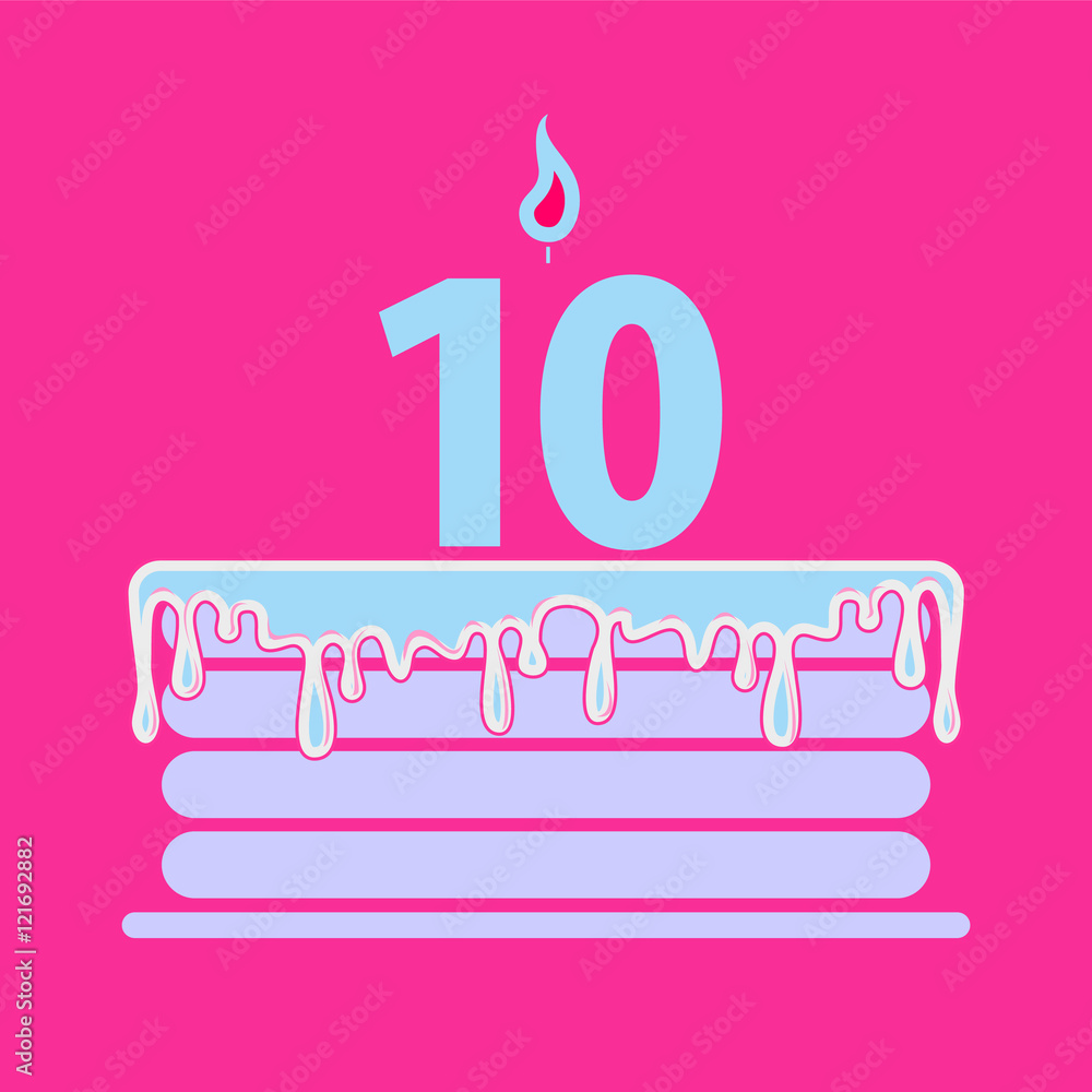 Fototapeta premium Tort urodzinowy, urodziny, 