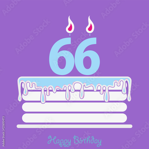 Birthday card with cake