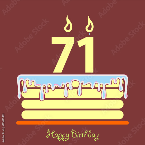 Birthday card with cake