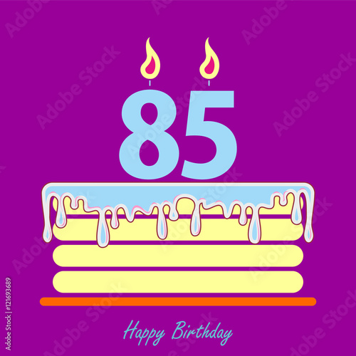 Birthday card with cake