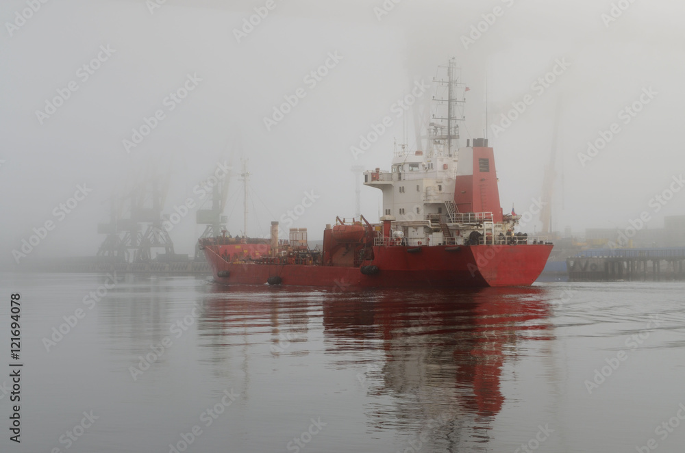 The mist over the river.