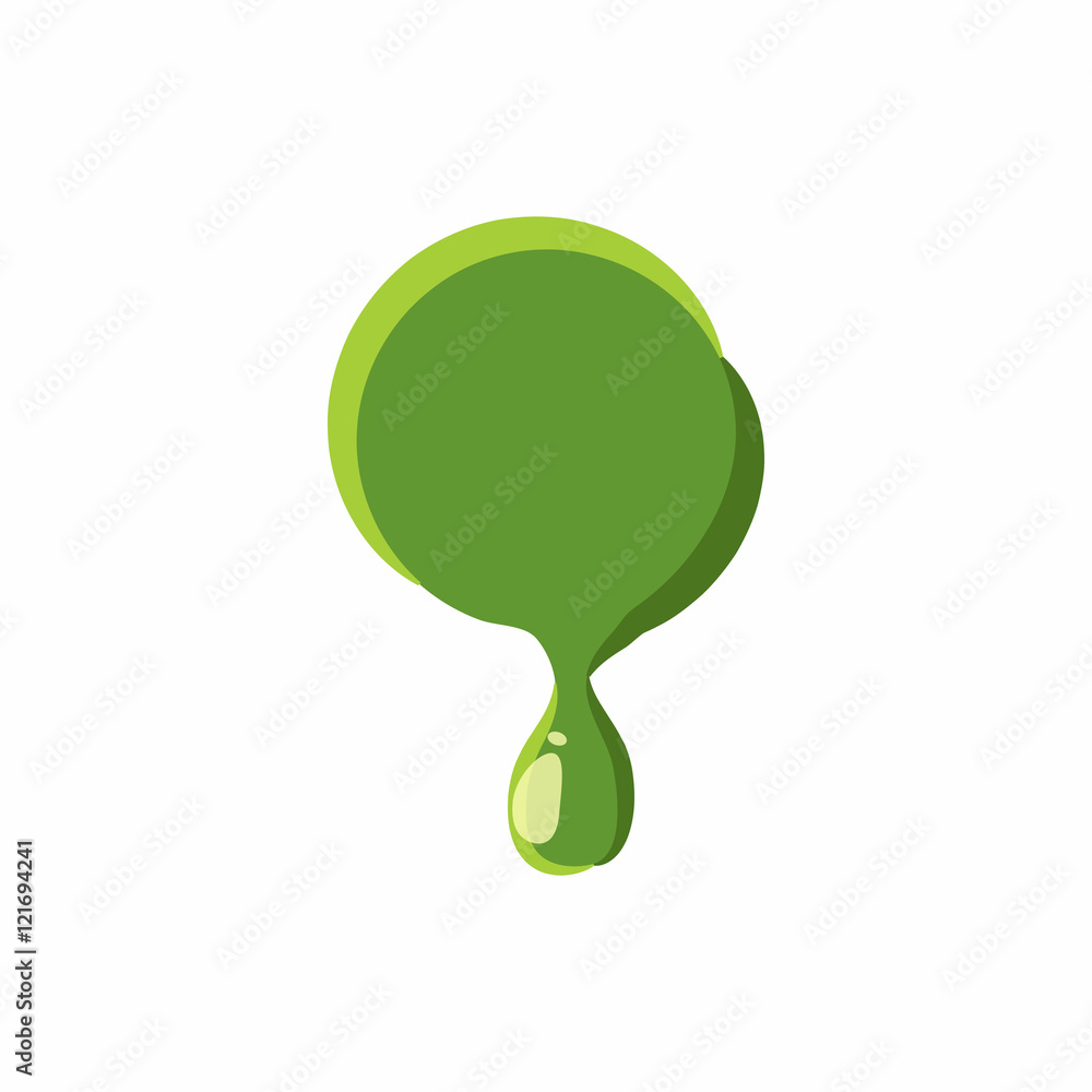 Punctuation mark point from latin alphabet with numbers and symbols made of green slime. Font can be used for Halloween design and other purposes Punctuation mark point from latin alphabet with numbers and symbols made of green slime. Font can be used for Halloween design and other purposes
