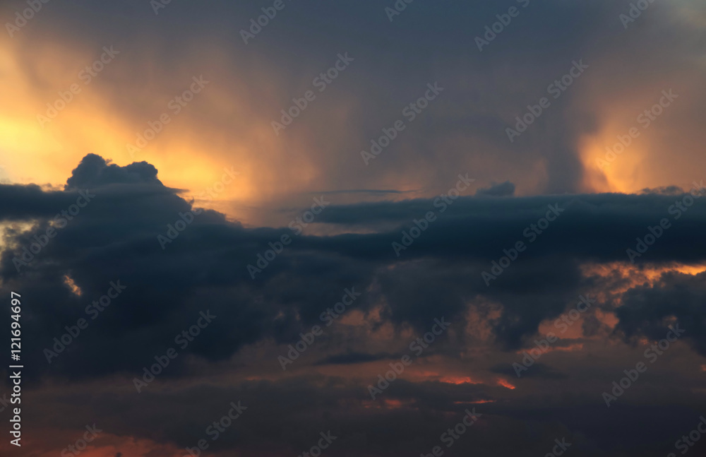 Obraz premium Pożar nieba