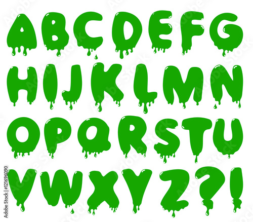 vector smudge alphabet