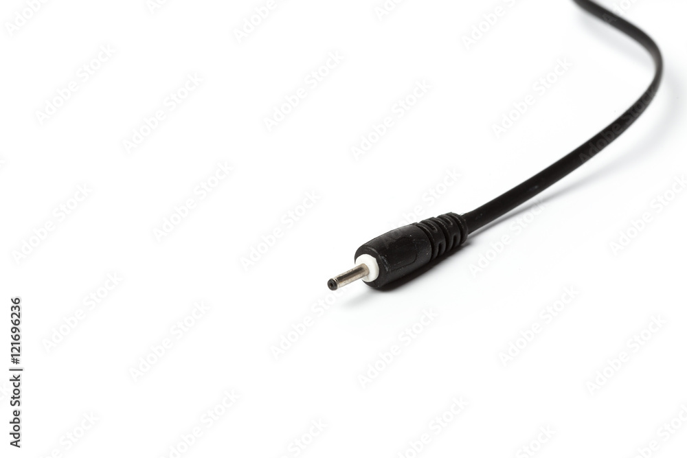 Electric power adapter isolated on white background Electric power adapter isolated on white background