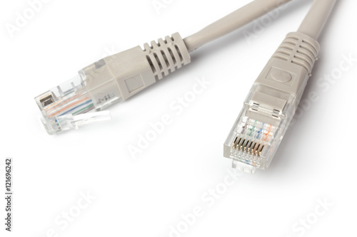 Close up of network cable