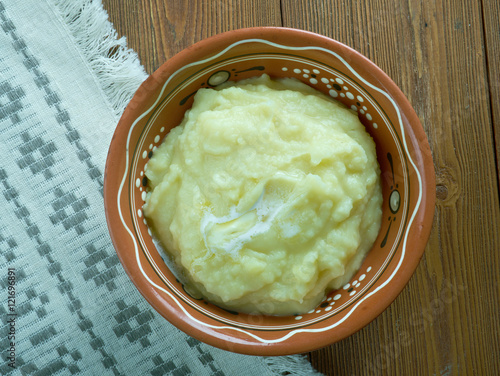 Finnish potato porridge. photo