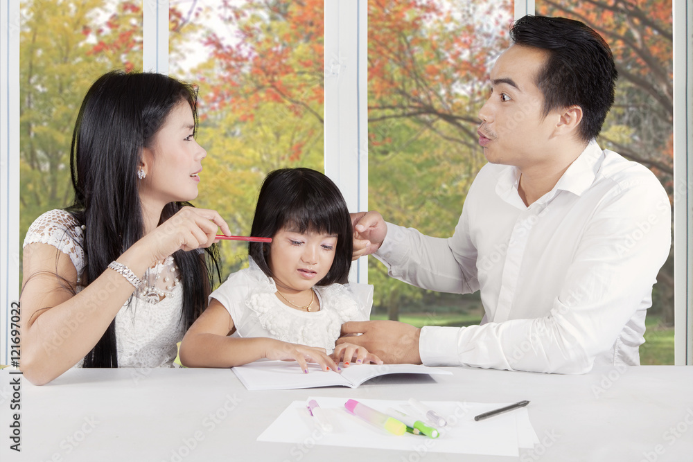 Misunderstanding of couple while their child crying Misunderstanding of couple while their child crying