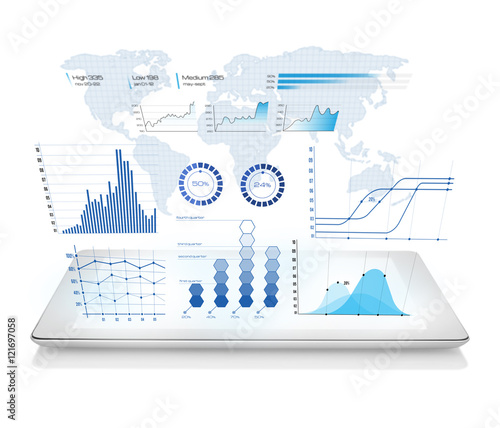 Wallpaper Mural Diagrams projecting from tablet Torontodigital.ca