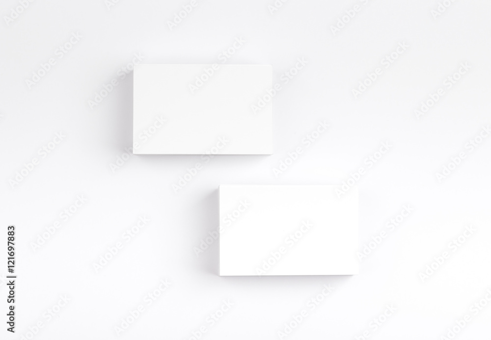 Business cards isolated on white Business cards isolated on white
