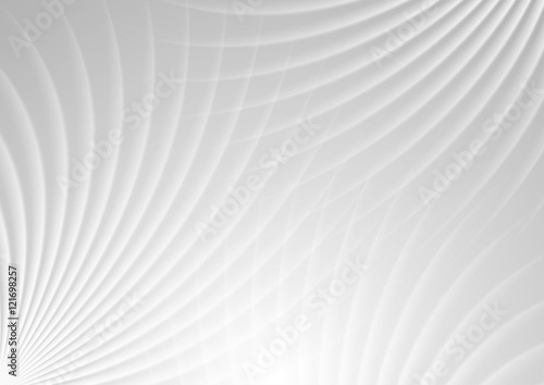 Abstract light grey swirl vector background © saicle