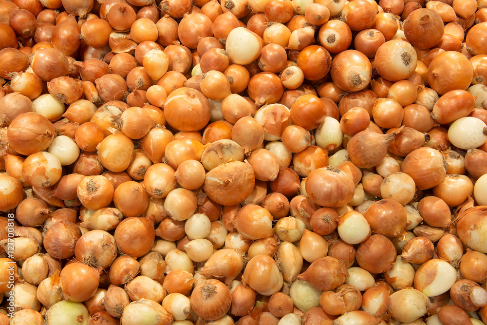 Fresh onions background