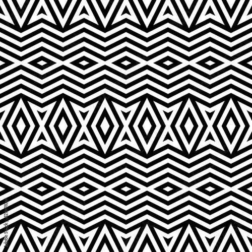 Design seamless monochrome diamond pattern