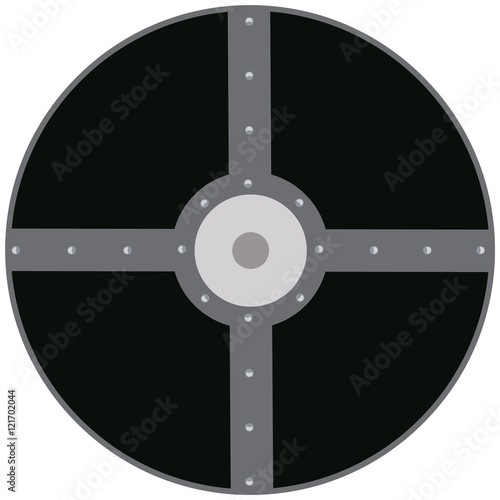 Viking shield vector