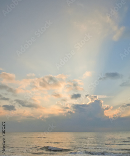 sunrise at the sea