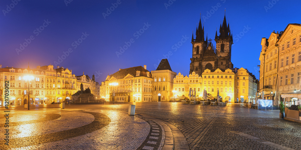 Prague Old Town Square at Night