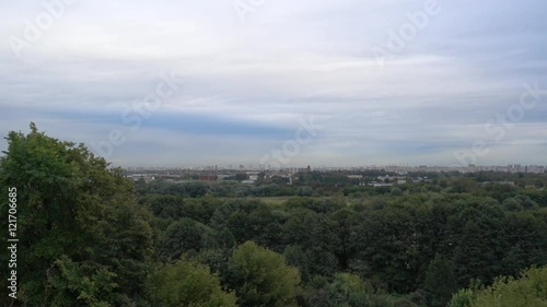 Panorama of the city from the hill