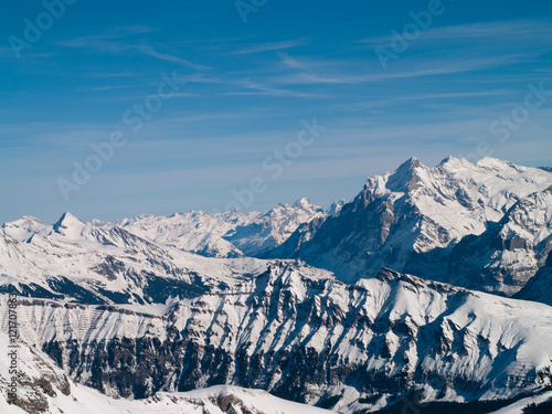 Snowy Mountains in the Swiss Alps © RegenerationX