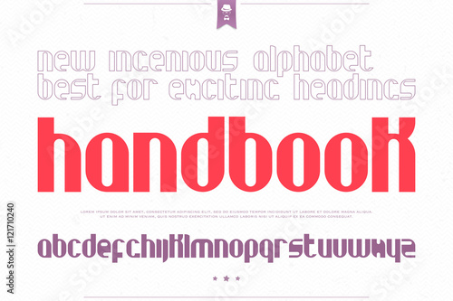 Set Of Stylish Alphabet Letters Over White Paper Background Vector Contemporary Bold Font Type Modern Heading Character Design High Decorative Typesetting Stock Vector Adobe Stock