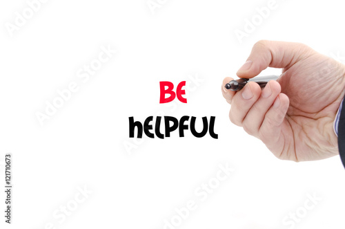Plakat Be helpful text concept
