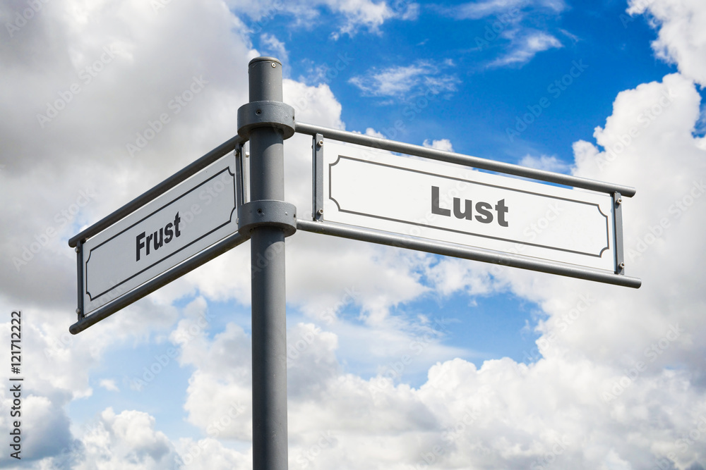 Fototapeta premium Schild 162 - Frust