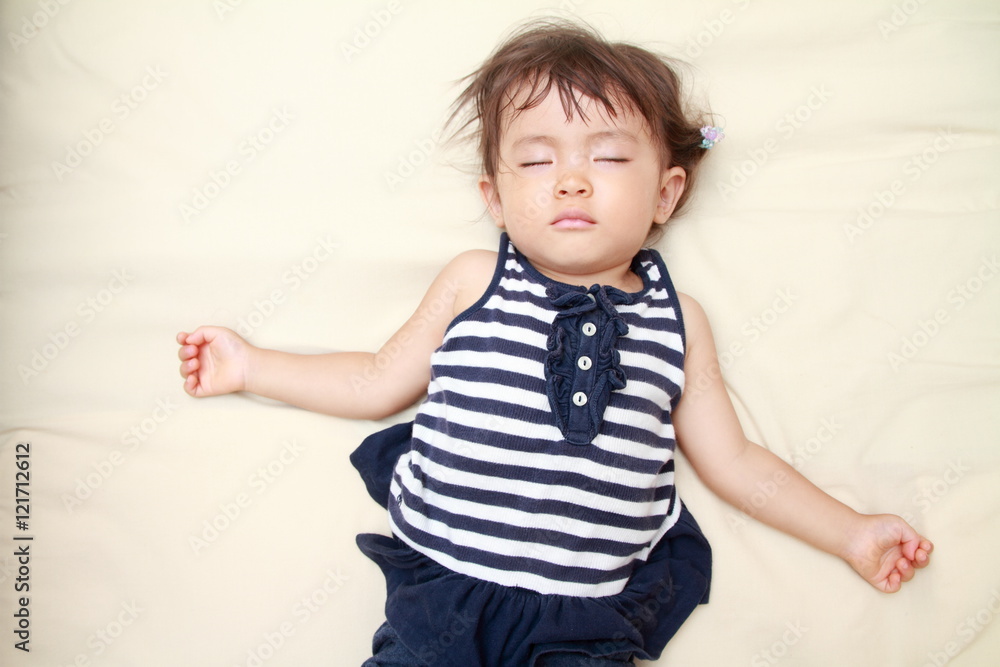 幼児(1歳児)の寝顔 幼児(1歳児)の寝顔