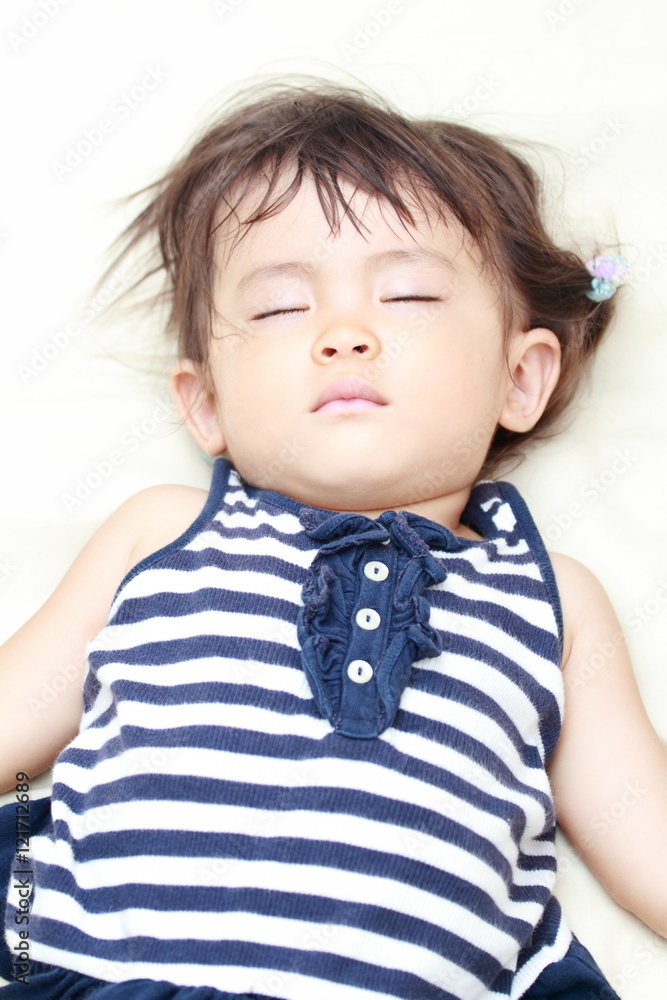 幼児(1歳児)の寝顔 幼児(1歳児)の寝顔