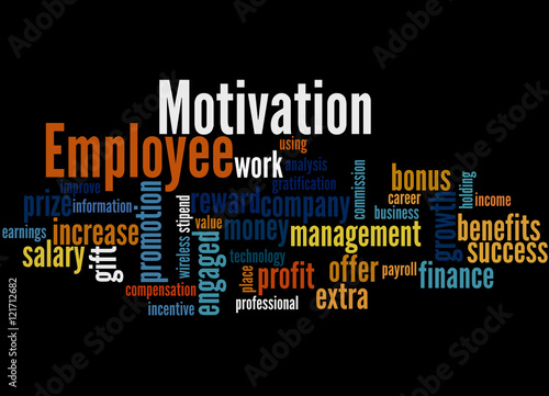 Employee Motivation  word cloud concept 7