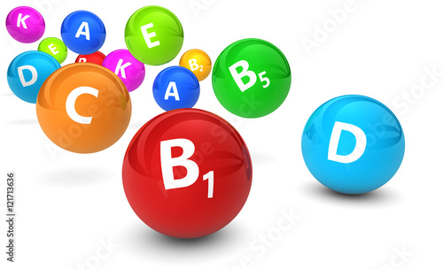 Bilde på lerret Vitamins Healthy Lifestyle Concept