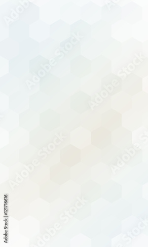 hexagons on a white gold color background. vector. geometric banner