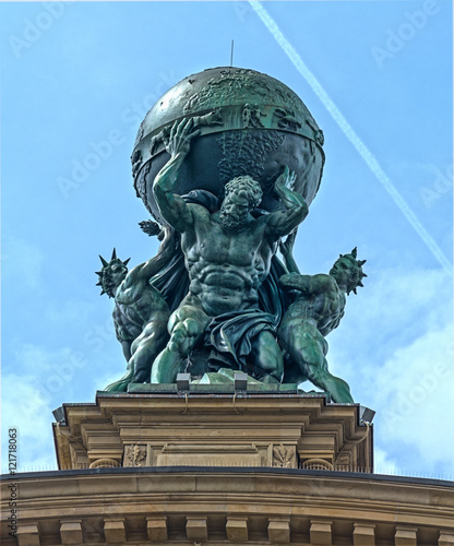 Atlas God Statue