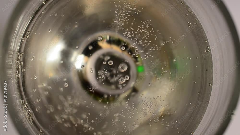 Soda bubbles floating up in liquid Soda bubbles floating up in liquid