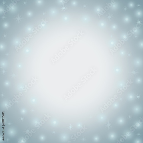 Snowy abstract Christmas winter frame background with copy space for text raster illustration