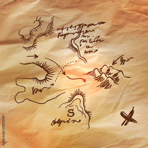 Fotografie Vintage Adventures: vector set