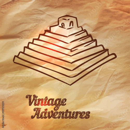 Obraz na plátně Vintage Adventures: vector set