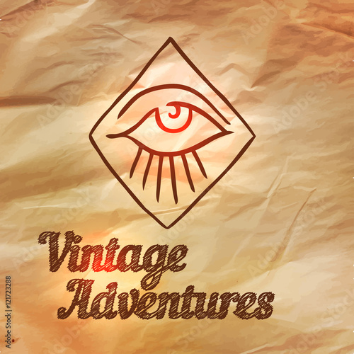 Fotografie Vintage Adventures: vector set
