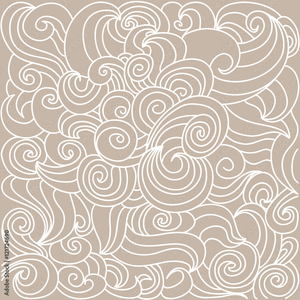 Ornamental pattern hand draw on a beige background Ornamental pattern hand draw on a beige background