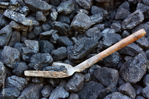 Shovel and coal