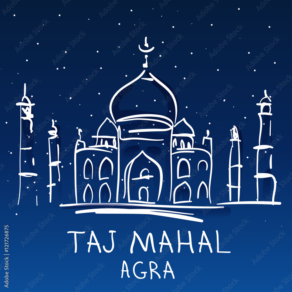 World famous landmark series: Taj Mahal, Agra, India