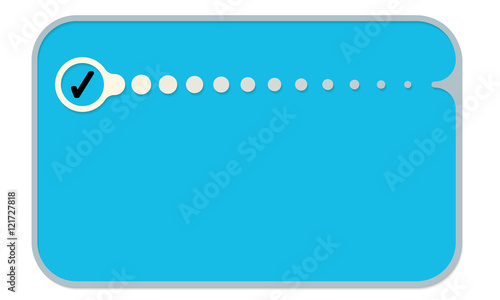 Vector text box for your text and check box