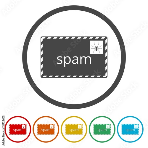 Spam icon. Spam sign