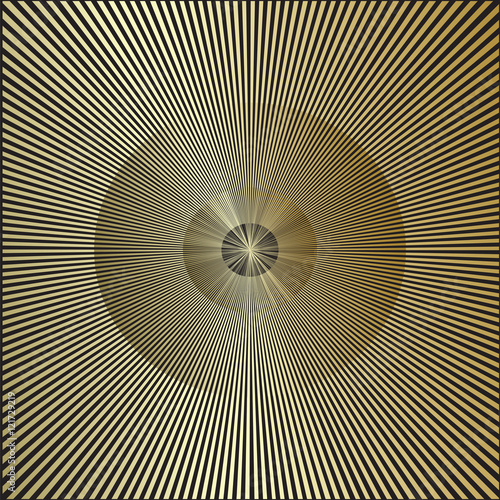 golden rays of the sun on a black background modern art abstract creative graphic vector