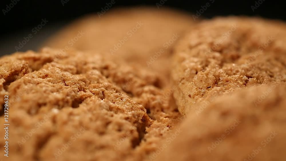 Appetizing oatmeal cookies, healthy diet dessert recipe, fresh sweet bakery Appetizing oatmeal cookies, healthy diet dessert recipe, fresh sweet bakery