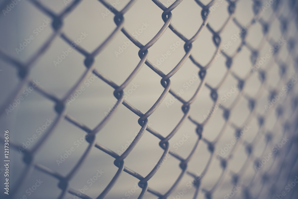 Fototapeta premium Square iron cage