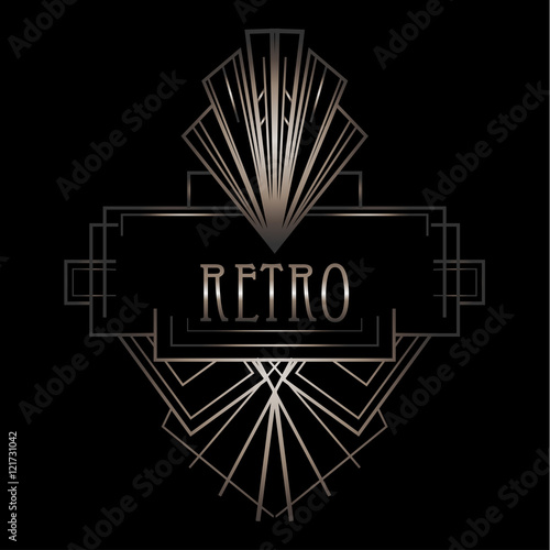 Art deco geometric pattern (1920's style)