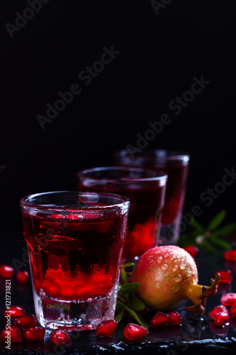 Delicious pomegranate cocktail